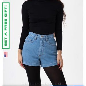 LA Apparel denim loose shorts